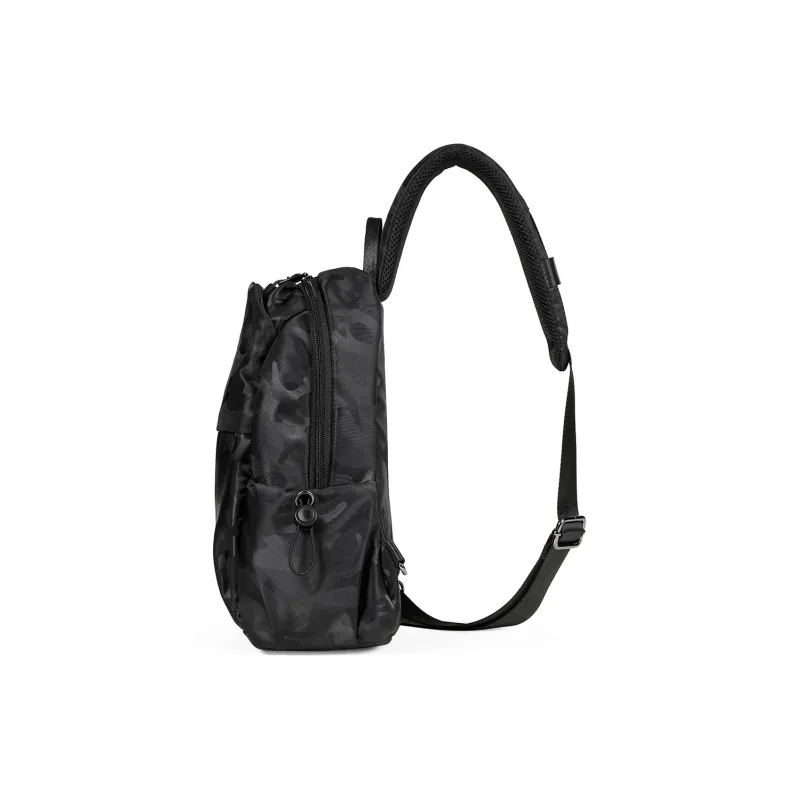 L'ALPINA Oxford Backpack Sling Bag Shoulder Bag Crossbody Bag Regular Men's Black/Camouflage-7