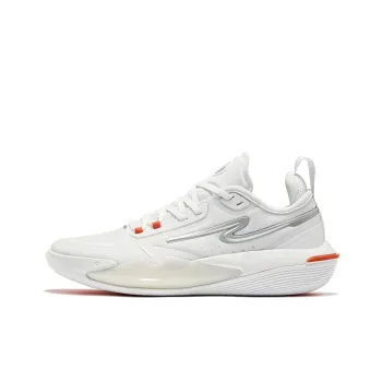 Erke Surprise Cushioned Slip Resistant Low Top Basketball Shoes Men's Erke White