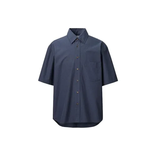 UNIQLO U Collection Shirts Men Navy Blue