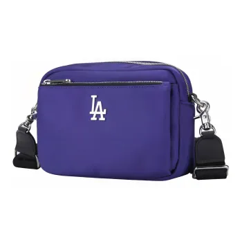 MLB Nylon Fabric Camera Bag, Shoulder Bag, Crossbody Bag Regular Unisex Purple