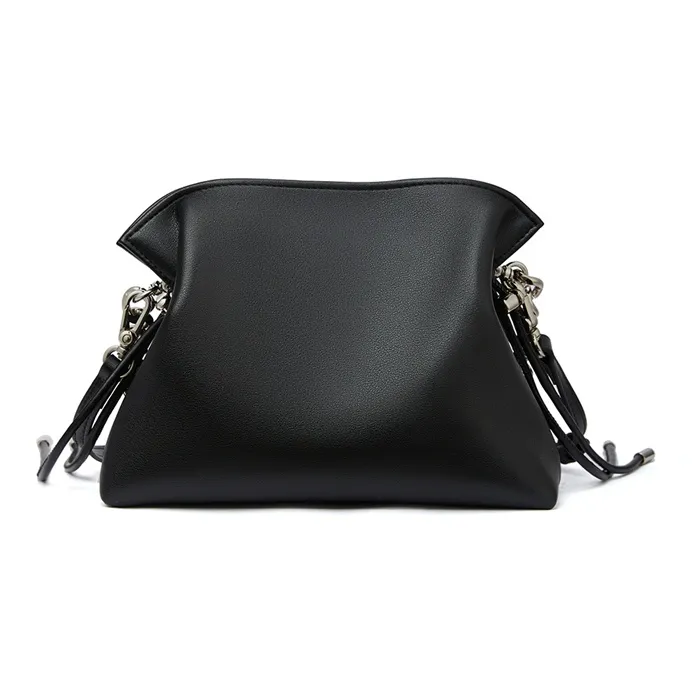 RED DRAGONFLY Cow Split Leather Crossbody Bag, Shoulder Bag Regular Women's Cream Apricot/Black-10