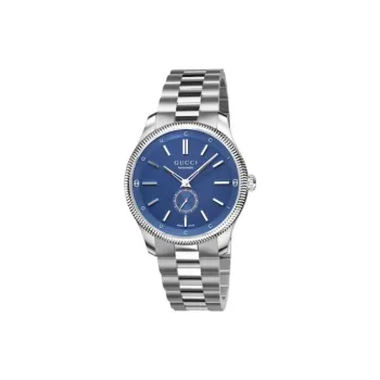 GUCCI Wrist Watch Automatic Mechanical Movement Stainless Steel Watchband 40mm Blue Dial Men's Watches