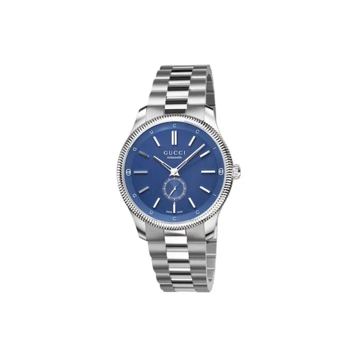 GUCCI Wrist Watch Automatic Mechanical Movement Stainless Steel Watchband 40mm Blue Dial Men's Watches-0