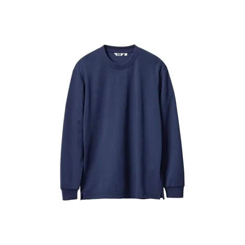 UNIQLO U Collection T-Shirts Men Navy Blue