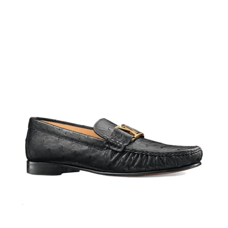 LOUIS VUITTON Montaigne Loafers 'Black Logo Monogram'-1
