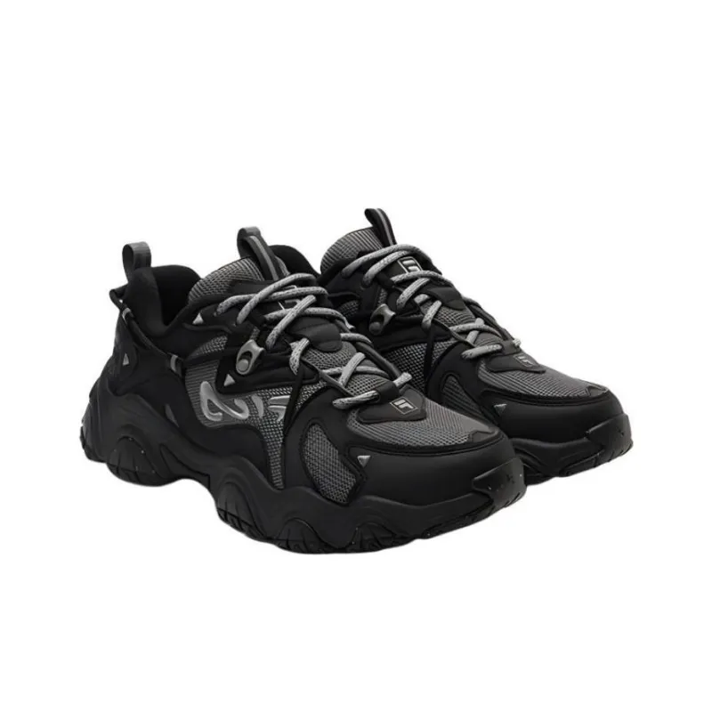 FILA Fluid 4 Sneakers 'Black Grey' Women's-3
