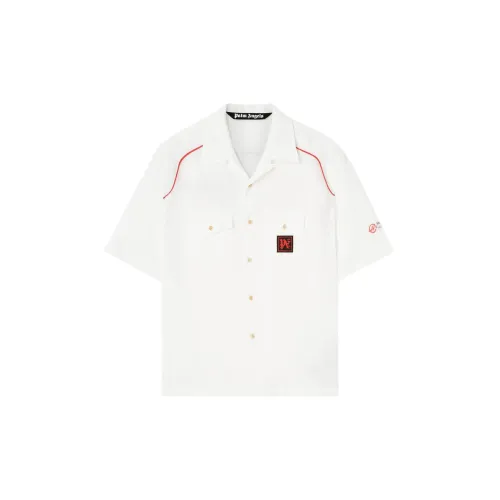 PALM ANGELS X Haas F1 Team Linen Bowling Shirt