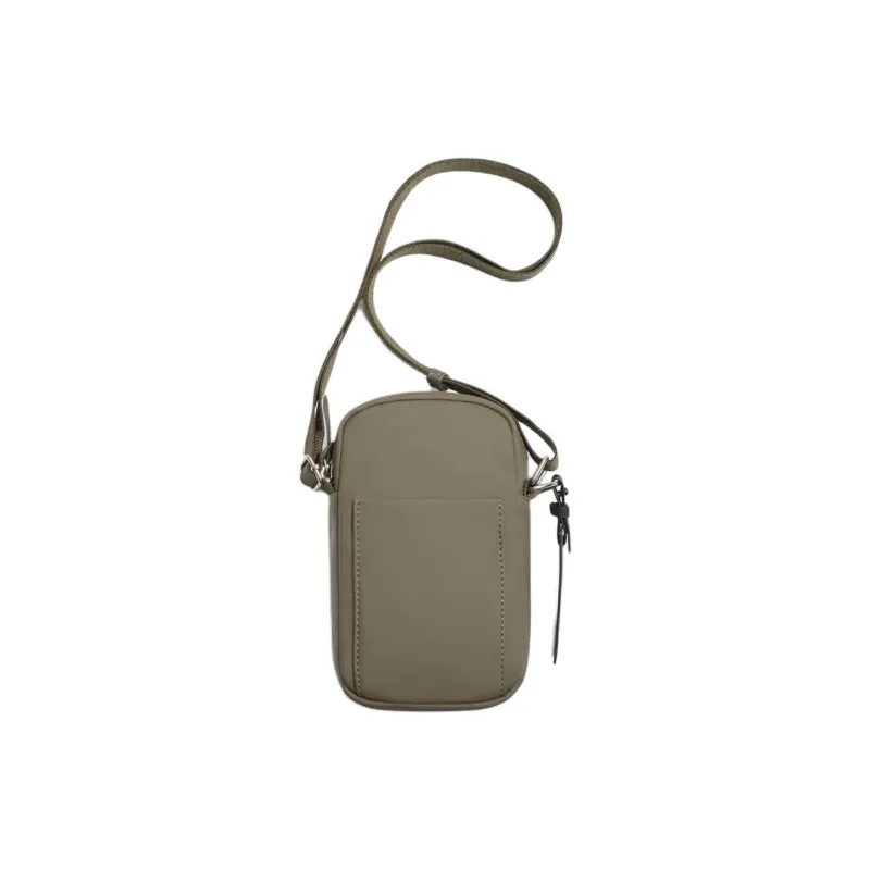 ZARA PU Shoulder Bag Crossbody Bag Mini Men's Khaki Green-0