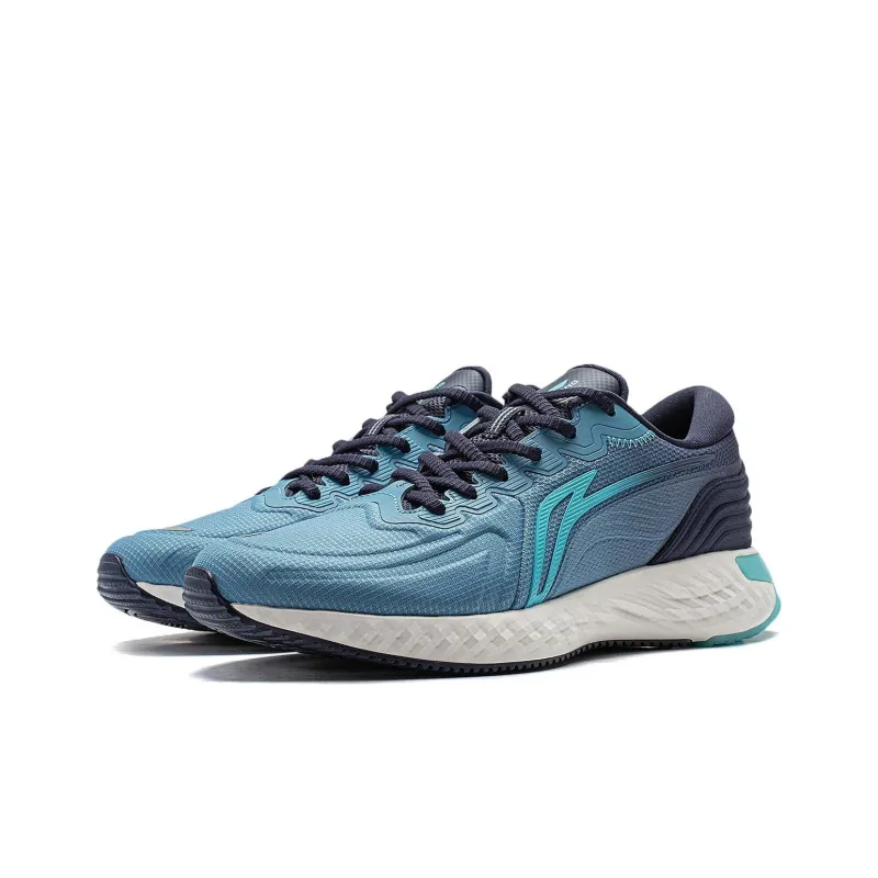 LiNing Cloud Shield Cushioning Rebound Low Top Running Shoes Men's Blue-2