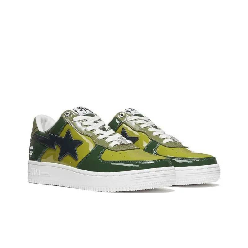 BAPE A BATHING APE Bape Sta Low Color Camo Combo Green-3