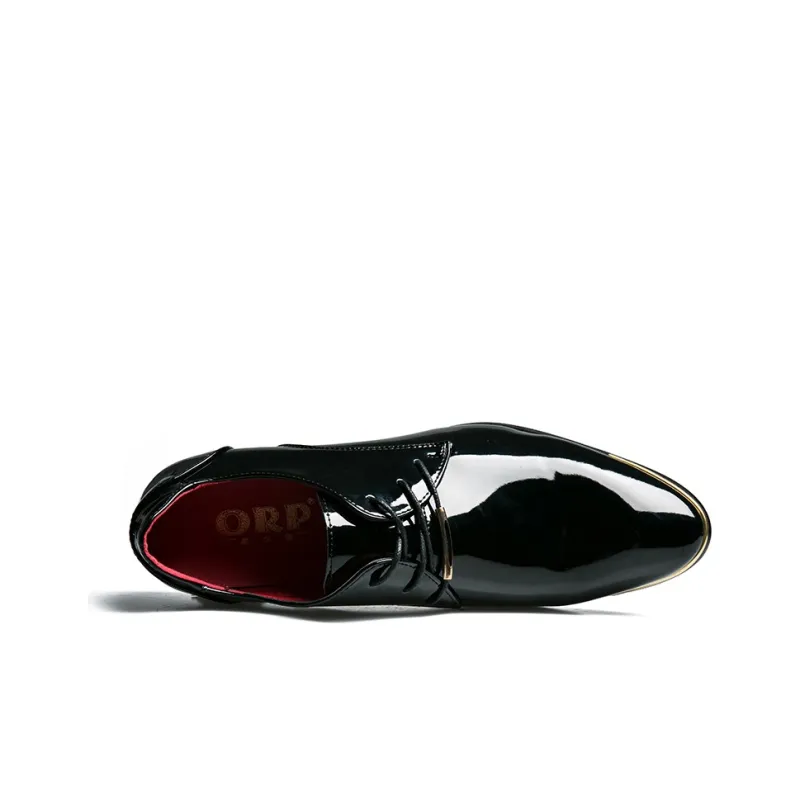 ORP Dress Shoes Men Low Top Black-2