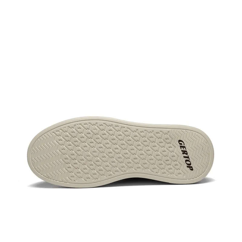 GERTOP Anti-Slip And Wear-Resistant Lightweight Height Increasing Low-Top Skateboard Shoes Men's-3