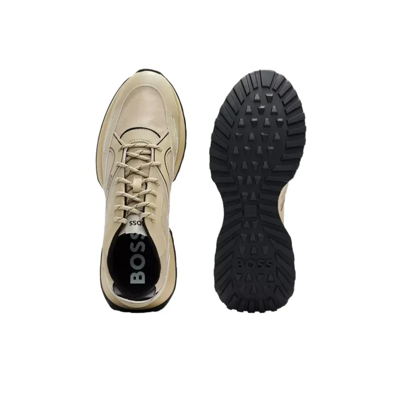 HUGO BOSS Low Top Casual Shoes Men's Light Beige-4