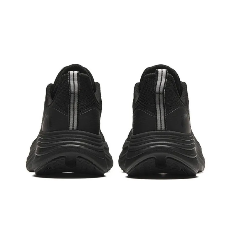 Anta Cushioning Lightweight Low Top Running Shoes Women's Black-3