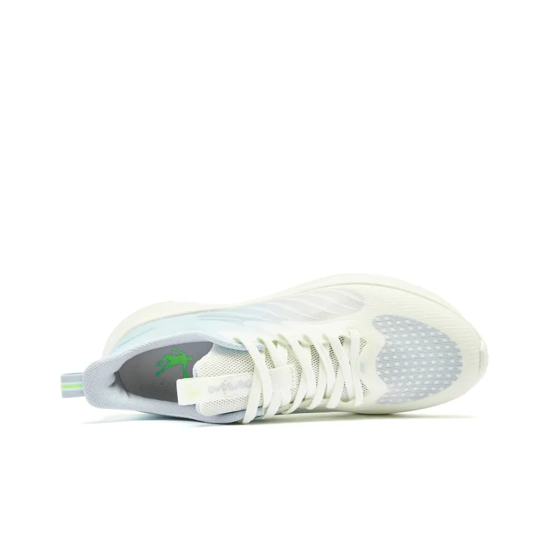 QIAODAN Light LITE Running Shoes Men Low Top Ivory Blue-3