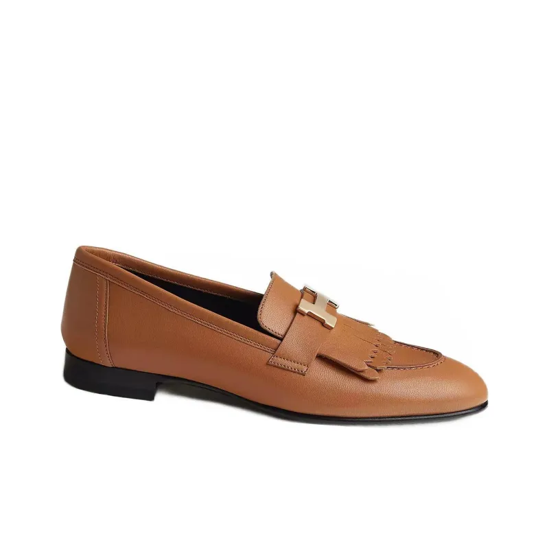 HERMES Royal Casual Single Shoes Women's Natural Color-1