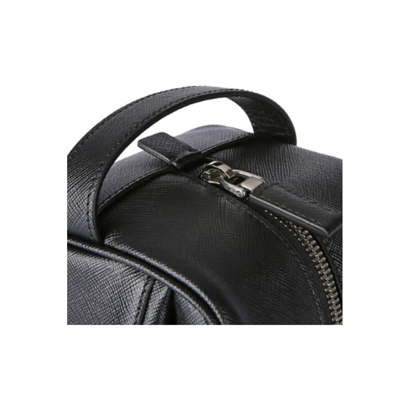 PRADA Saffiano Leather Travel Bag Unisex Black-3