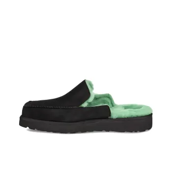 UGG Block Slide Black Green Slippers 'Grey Green'