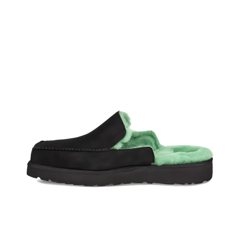 UGG Block Slide Black Green Slippers 'Grey Green'-0