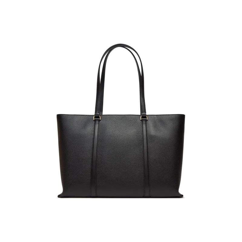 MICHAEL KORS Leather Tote Bag Shopping Bag Shoulder Bag Handbag Large Size Women's Black-2
