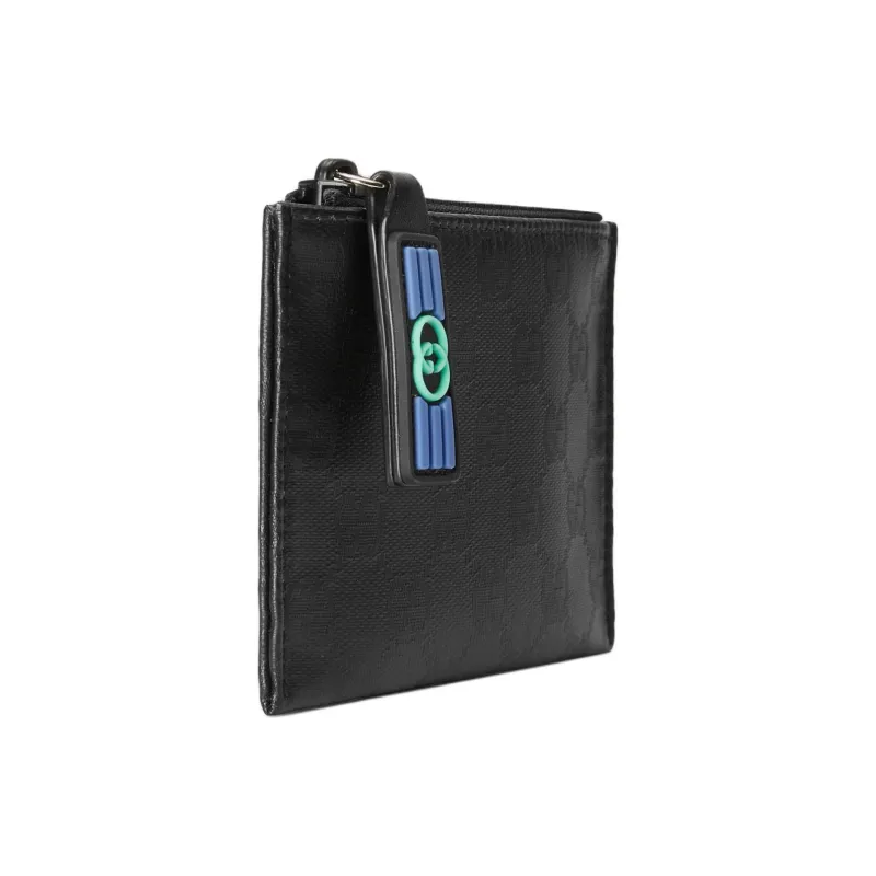 GUCCI Canvas Card Holder Men's Black-1