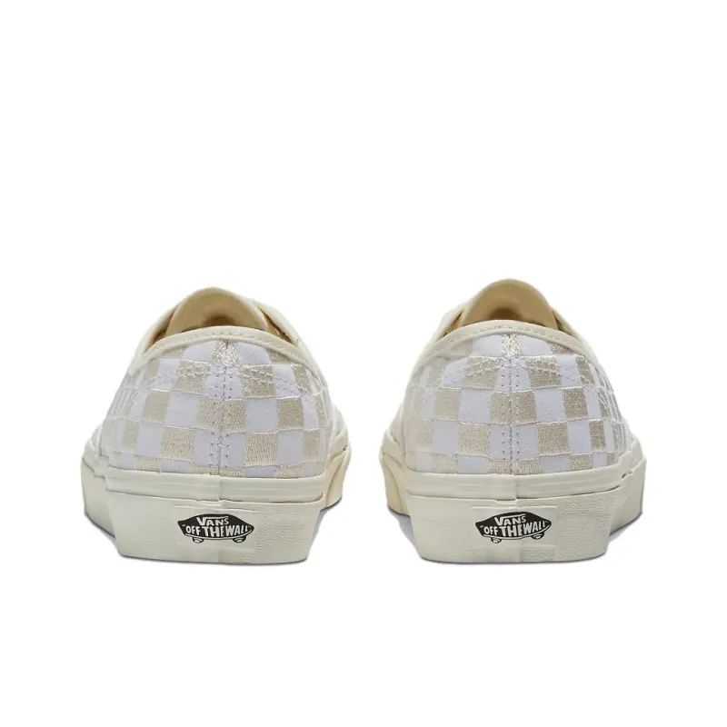 Authentic Vans 'Embroidered Checkerboard - White'-3
