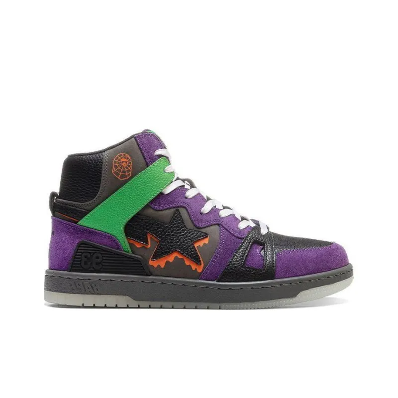 A BATHING APE Bape STA 93 Hi Halloween Stylish Skateboarding Shoes Women's Purple-1