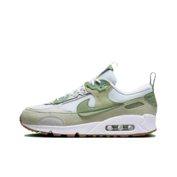 Nike Air Max 90 Futura White Olive Aura Gum Medium Brown Oil Green Women's