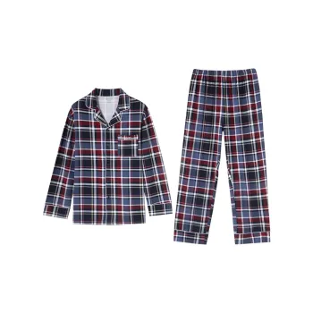 JOCKEY Pajama Set Men's Red And Blue Plaid