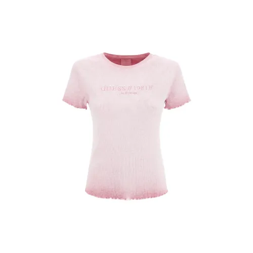 GUESS T-Shirts Women's Light Pink