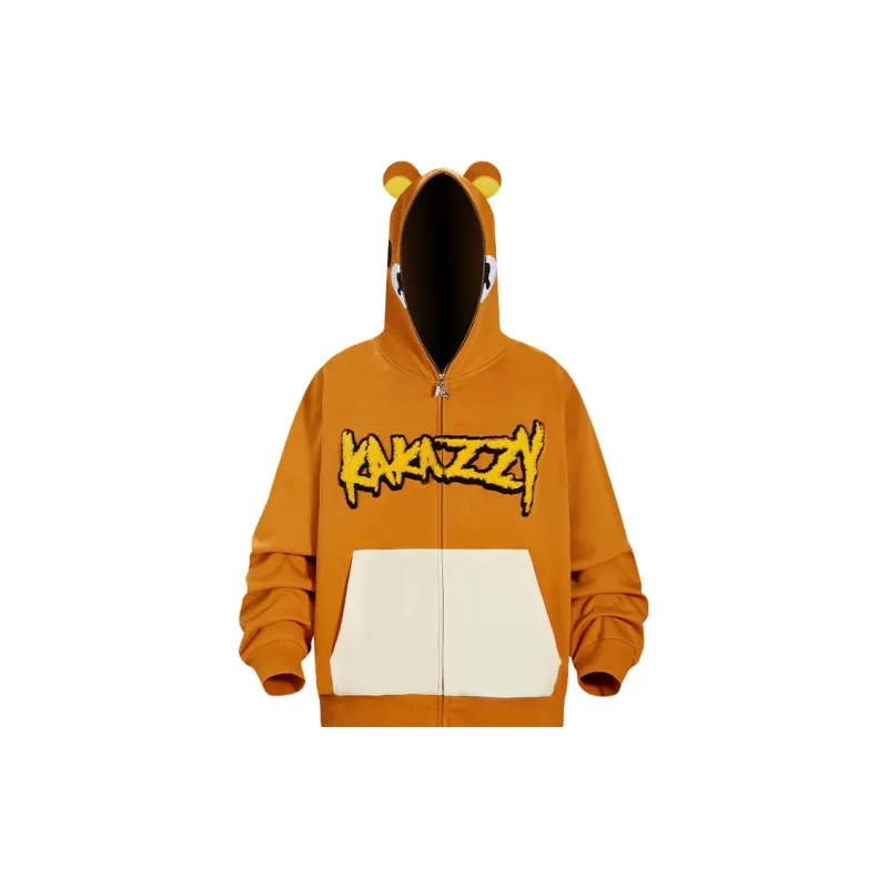 KAKAZZY Sweatshirts Unisex Brown-2