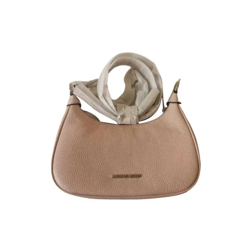 MICHAEL KORS Litchi Grain Leather Shoulder Bag, Crossbody Bag Medium Size Women's Nude Pink