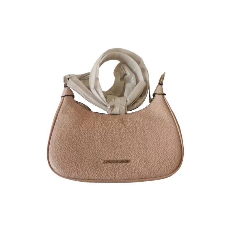MICHAEL KORS Litchi Grain Leather Shoulder Bag, Crossbody Bag Medium Size Women's Nude Pink-0