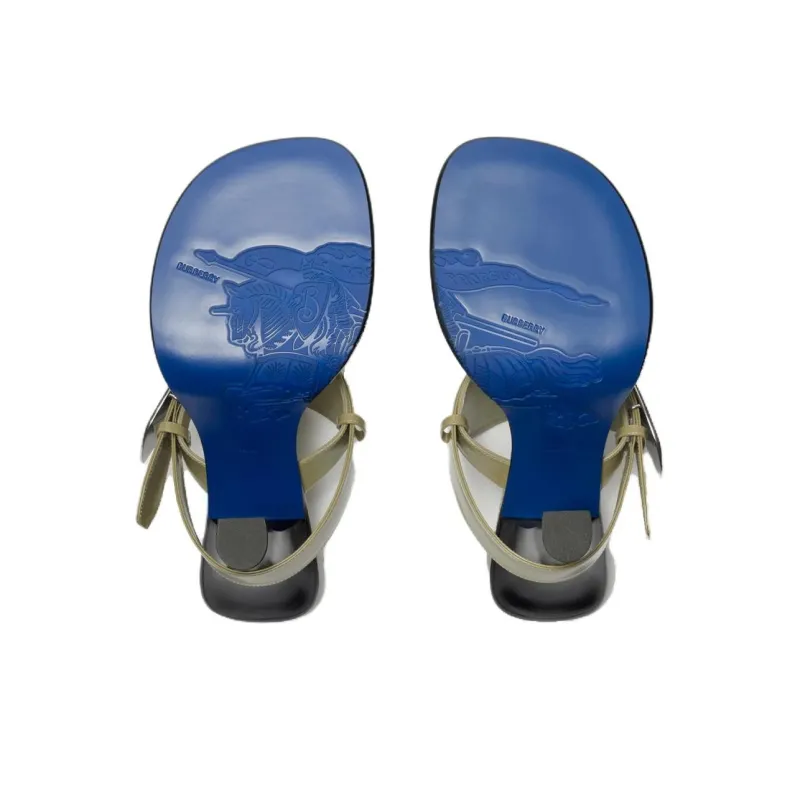 Burberry Slip Resistant Flip Flops Women's Khaki-4
