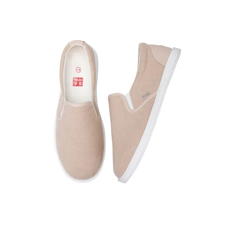 Bian Fumao Durable Breathable Low-Top Canvas Shoes Old Beijing Cloth Shoes Slip-on Men's-3