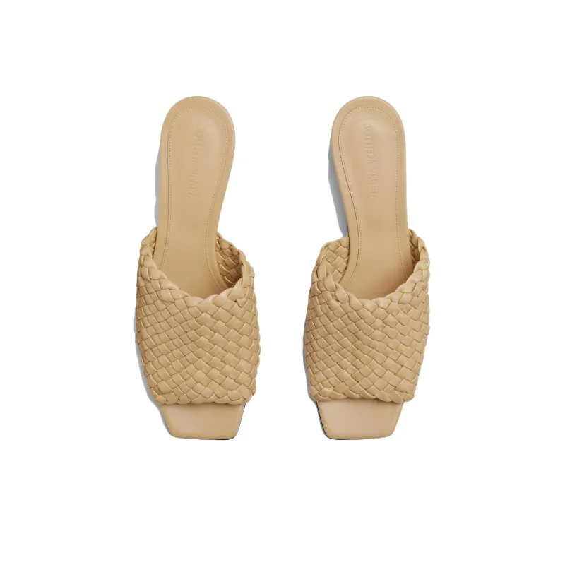 Bottega Veneta Knot Slip Resistant Slide Slippers Women's Brown-2