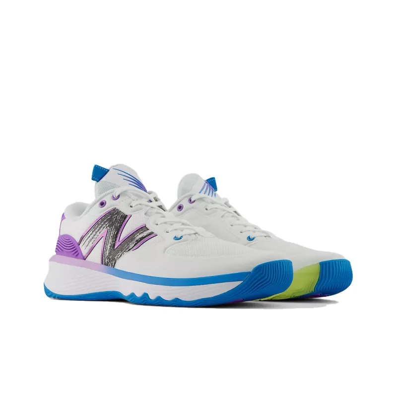 New Balance Hesi Low Unity Of Sport Cushioning Wear Resistant Low Top Vintage Basketball Shoes Unisex White Blue Purple-2