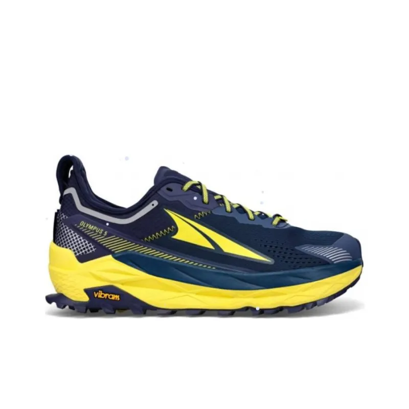Altra Olympus 5 Cushioning Wear Resistant Low Top Running Shoes Men's Black Yellow-1