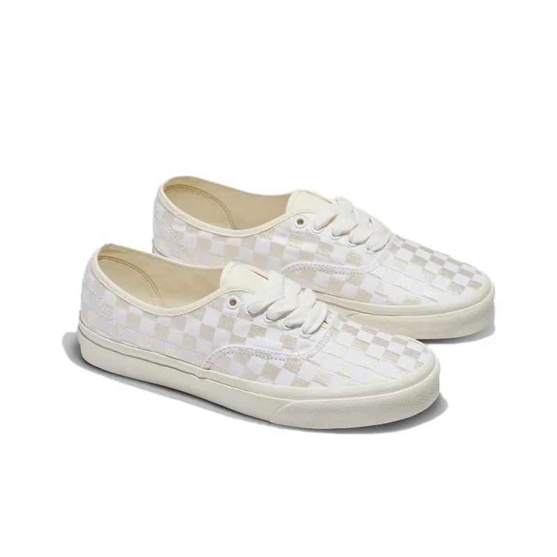 Authentic Vans 'Embroidered Checkerboard - White'-2