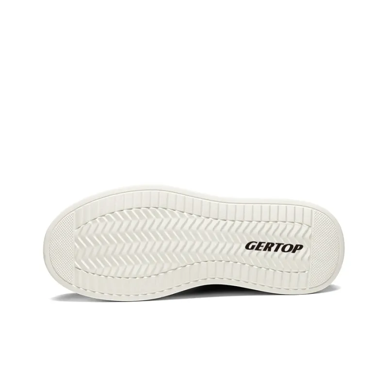 GERTOP Lightweight Breathable Supportive Height Increasing Low-Top Skateboard Shoes Men's-3