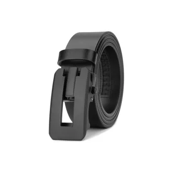 Cows Reign Youth Top Grain Cow Leather Business Genuine Leather Automatic Buckle Leather Belts Men's