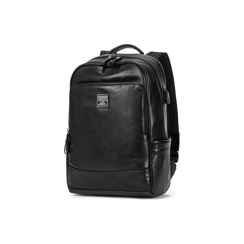 BOSTANTEN PU Backpack Regular Men's Black-4