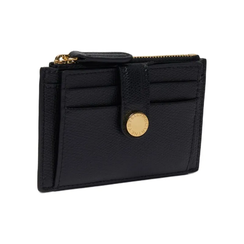 Stella McCartney Leather Card Holder Women's Black-1