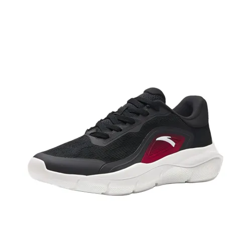 Anta Slip-Resistant Low-Top Badminton Shoes Men's Black Red