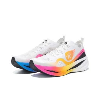 BMAI Carbon FLY Running Shoes Men Low Top White/Blue/Pink