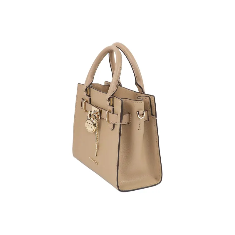 MICHAEL KORS Cow Leather Tote Bag, Shopping Bag, Crossbody Bag, Handbag Trumpets Women's Camel-4