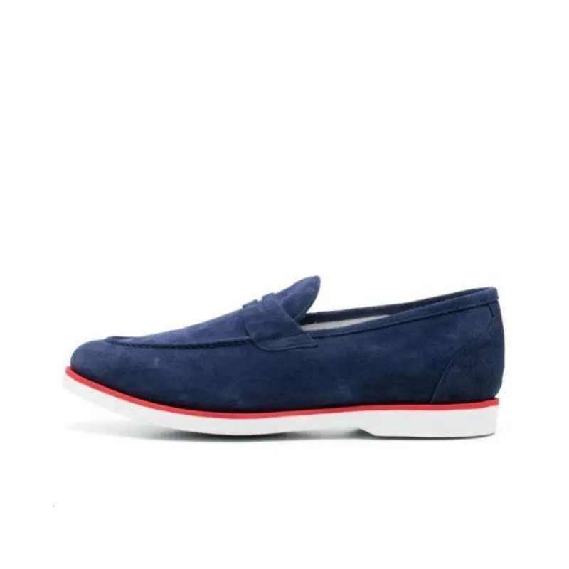 KITON Penny Slot Suede Loafers-0