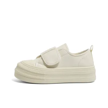 HUANQIU Anti Slip And Wear Resistant Height Increasing Low Top Canvas Shoes Women's