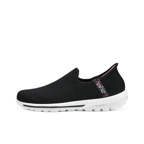 Skechers Go Walk 5 Casual Shoes Women's Low-Top Black/White/Pink