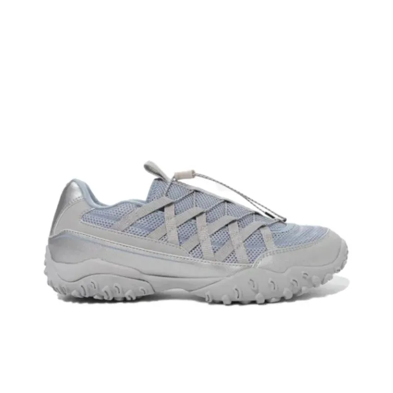 FILA Cushioning Wear Resistant Low Top Running Shoes Unisex Gray Blue-1